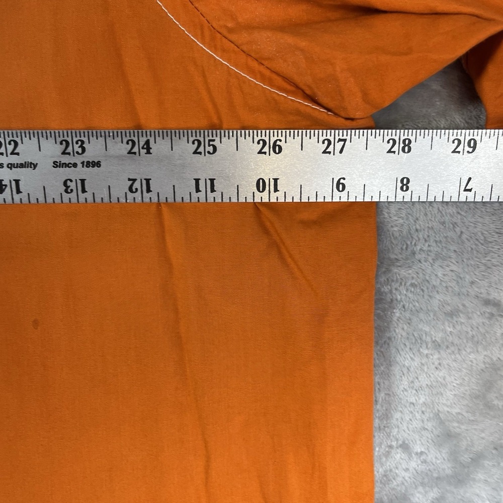 ROCAWEAR Classic Shirt Mens 3XL Orange Fresh 2 Death Brushed Poplin Y2K Lng Slv - Picture 7 of 10